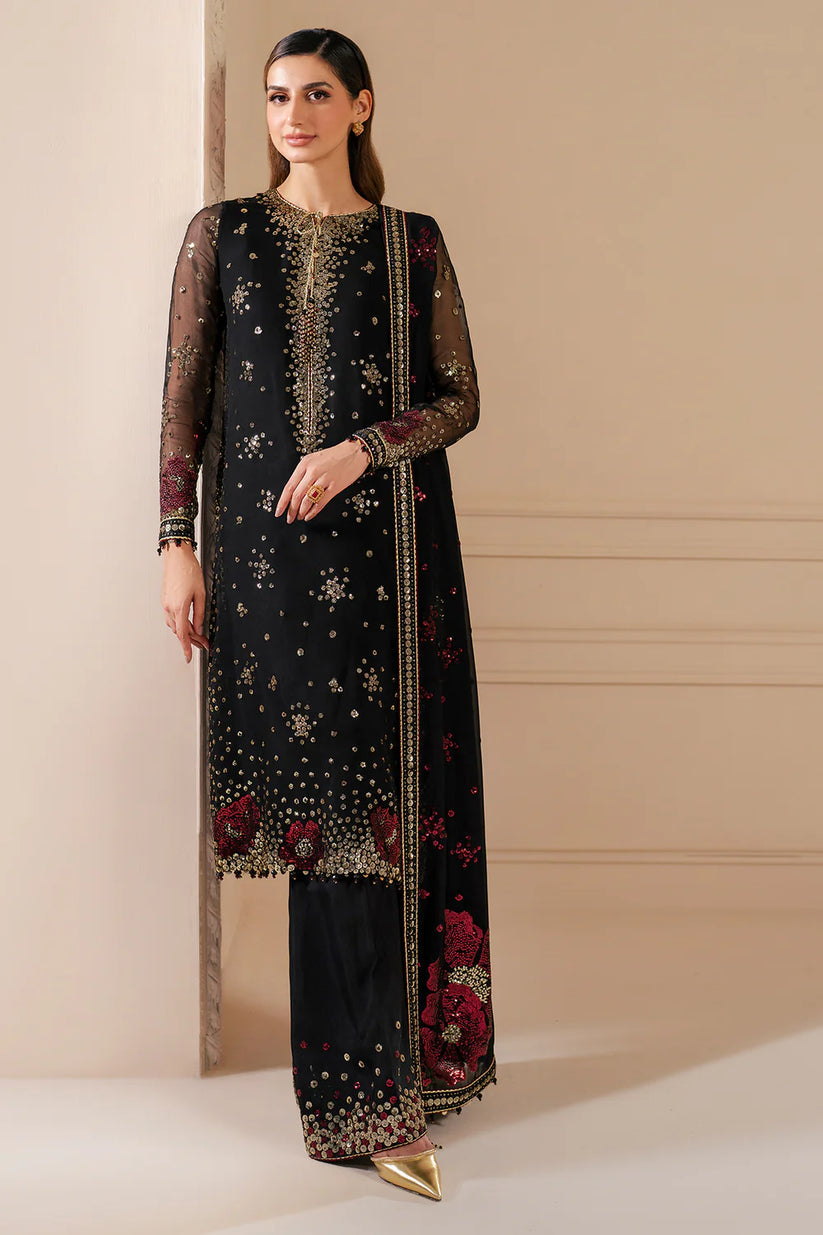 JAZMIN LUXURY EMBROIDERED CHIFFON - 3 PC UNSTITCHED