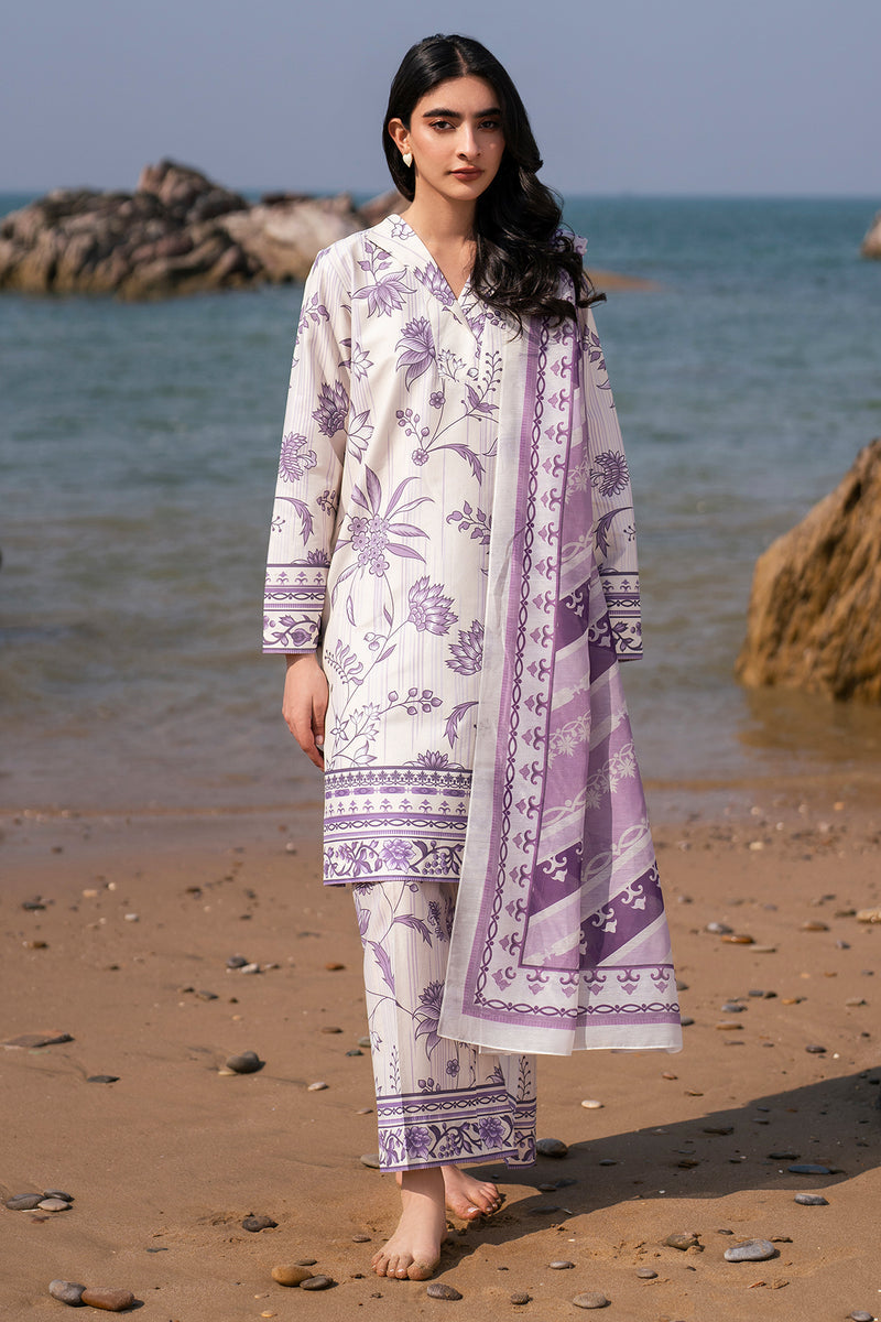 JAZMIN PRINTED & EMBROIDERED LAWN - 3 PC UNSTITCHED