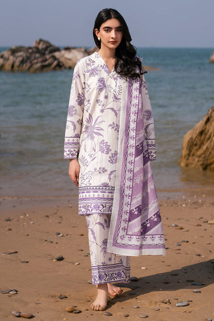 JAZMIN PRINTED & EMBROIDERED LAWN - 3 PC UNSTITCHED