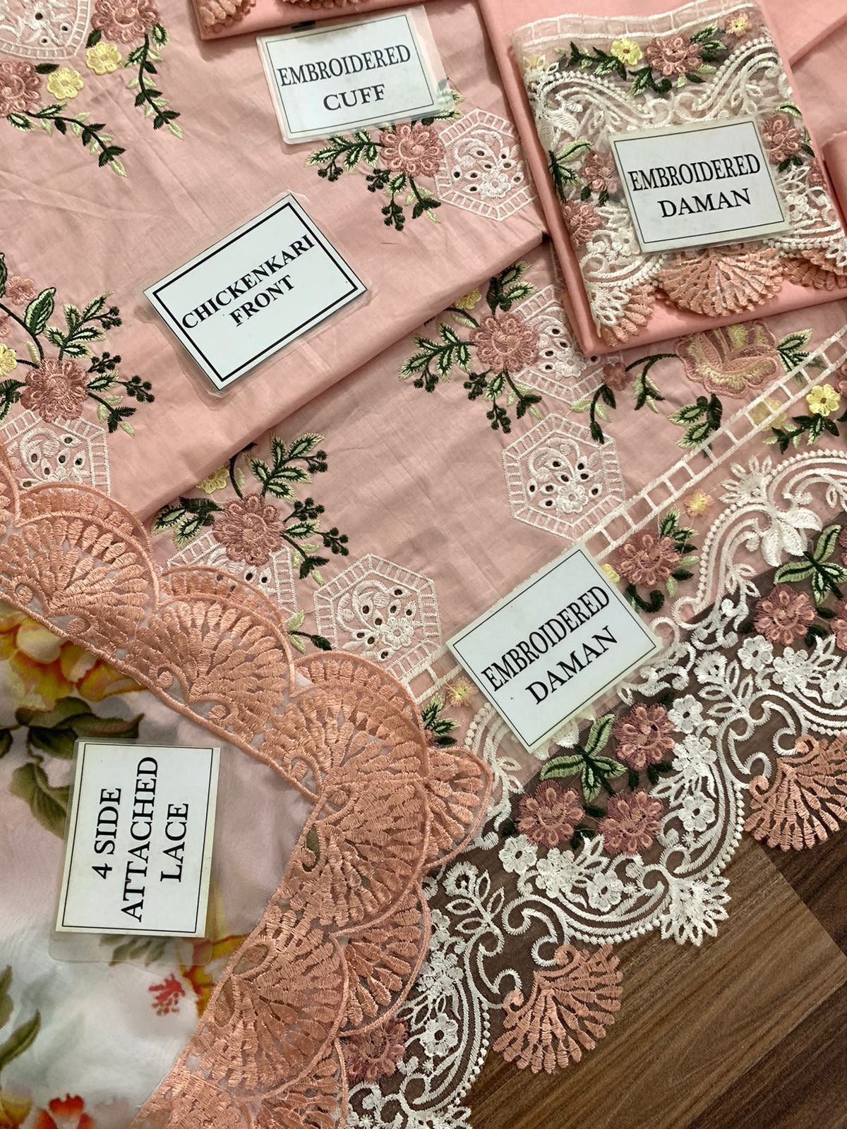 JADE EMBROIDERED CHIKANKARI LAWN - 3 PC UNSTITCHED