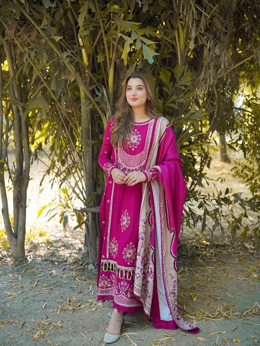ANEELA’S EMBROIDERED LAWN - 3 PC UNSTITCHED