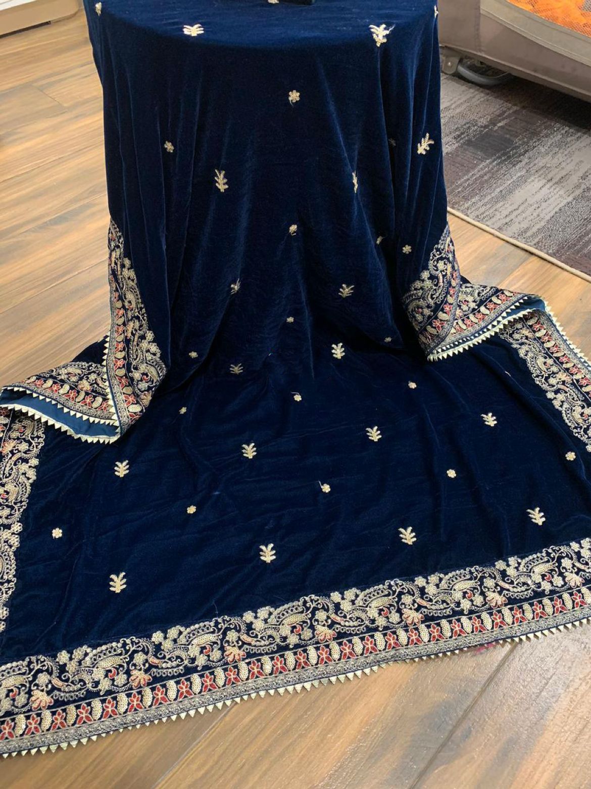 ANEELA’S EMBROIDERED VELVET - 3 PC UNSTITCHED