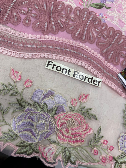 PARISHAY EMBROIDERED LAWN - 3 PC UNSTITCHED