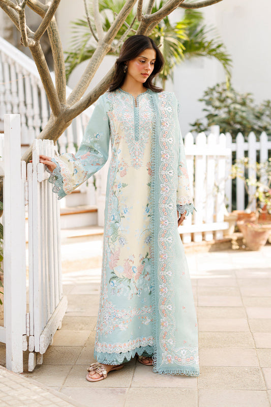 AFROZEH PRINTED EMBROIDERED LAWN - 3 PC UNSTITCHED