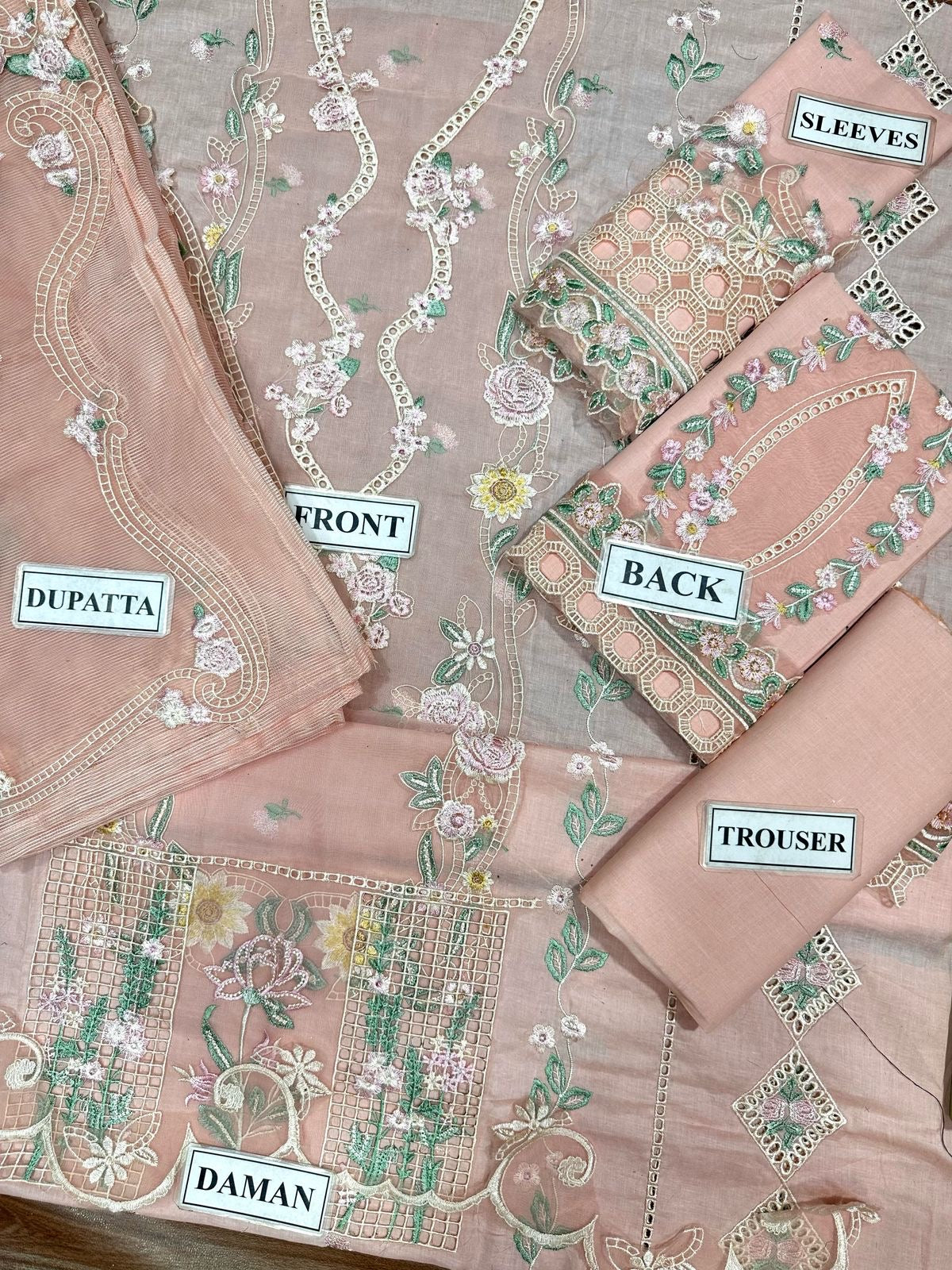 CRIMSON LUXURY EMBROIDERED CHIKANKARI LAWN - 3 PC UNSTITCHED