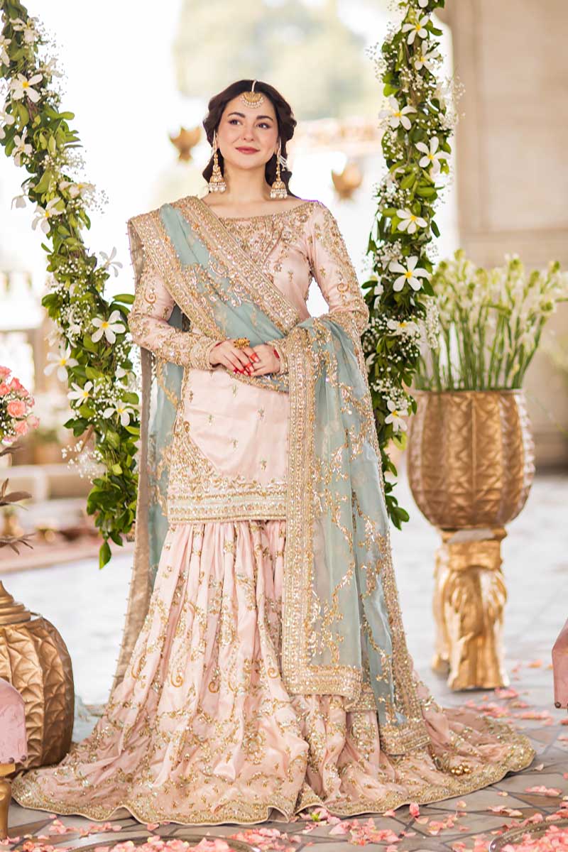 MAHA WAJAHAT LUXURY EMBROIDERED SEMI PURE CHIFFON - 3 PC UNSTITCHED