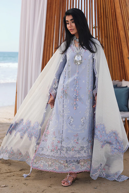 QALAMKAR SAHIL LUXURY EMBROIDERED LAWN - 3 PC UNSTITCHED