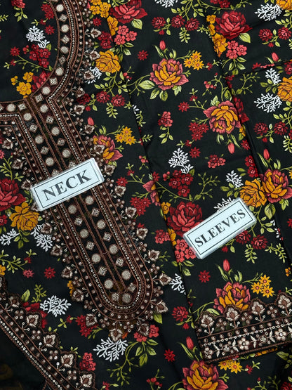 MARIA B FORMALS EMBROIDERED LAWN - 3 PC UNSTITCHED