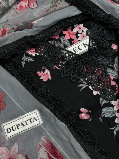 IZNIK EMBROIDERED LAWN - 3 PC UNSTITCHED