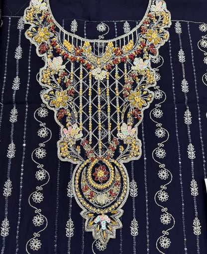 RAMSHA EMBROIDERED CHIFFON - 3 PC UNSTITCHED
