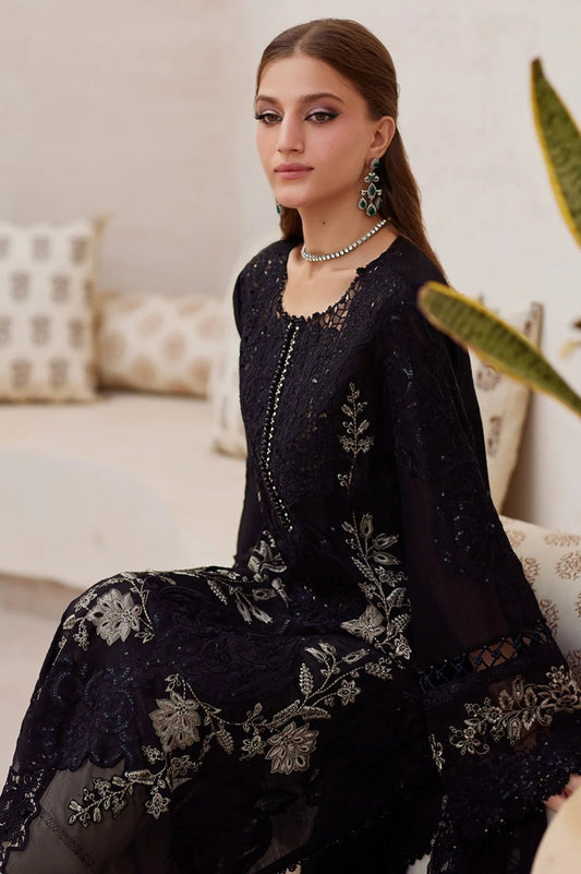 MARIA B Laser Work Embroidered Lawn - 3 Pc Unstitched