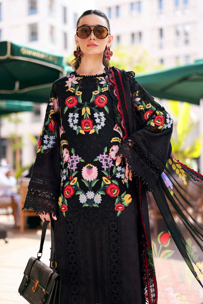 MARIA B LUXURY EMBROIDERED LAWN - 3 PC UNSTITCHED