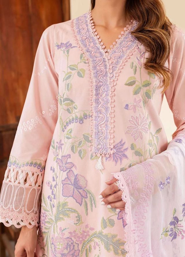 SABLE EMBROIDERED LAWN - 3 PC UNSTITCHED