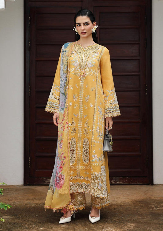 QALAMKAR SAHIL LUXURY EMBROIDERED LAWN - 3 PC UNSTITCHED