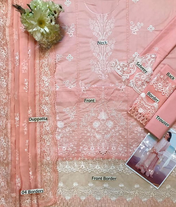 IMROZIA LUXURY CHIKANKARI EMBROIDERED LAWN - 3 PC UNSTITCHED