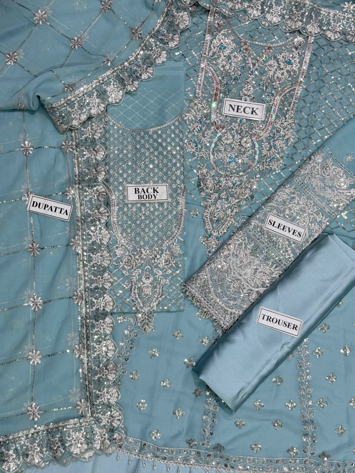 ALIZEH EMBROIDERED CHIFFON MAXI - 3 PC UNSTITCHED