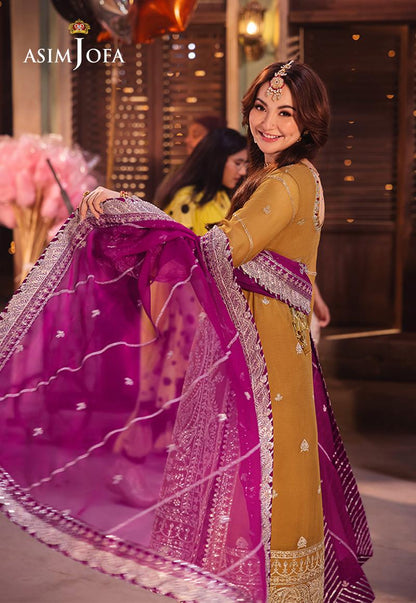 ASIM JOFA LUXURY EMBROIDERED CHIFFON - 3 PC UNSTITCHED