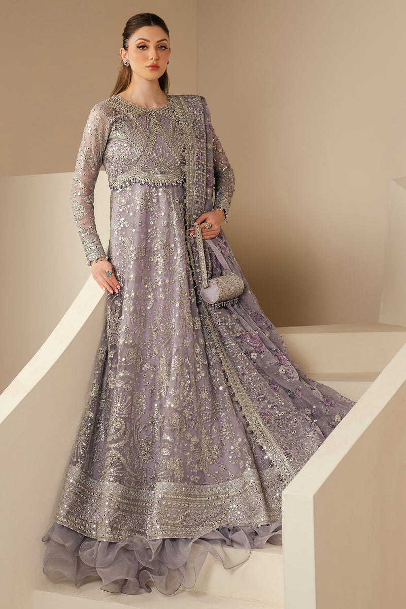 JAZMIN LUXURY EMBROIDERED CHIFFON MAXI - 3 PC UNSTITCHED