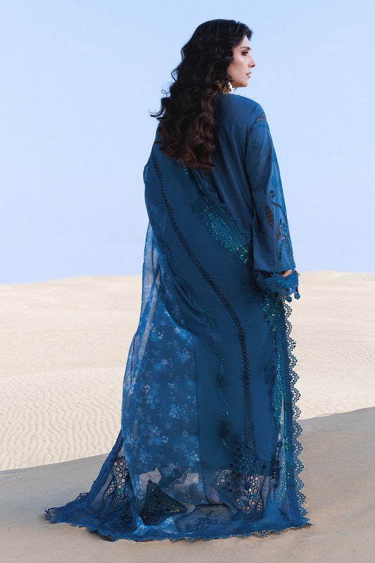 NUREH LUXURY EMBROIDERED LAWN - 3 PC UNSTITCHED