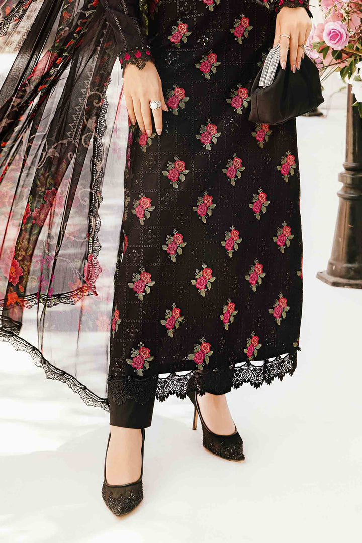 MARIA B EMBROIDERED CHIKANKARI LAWN - 3 PC UNSTITCHED