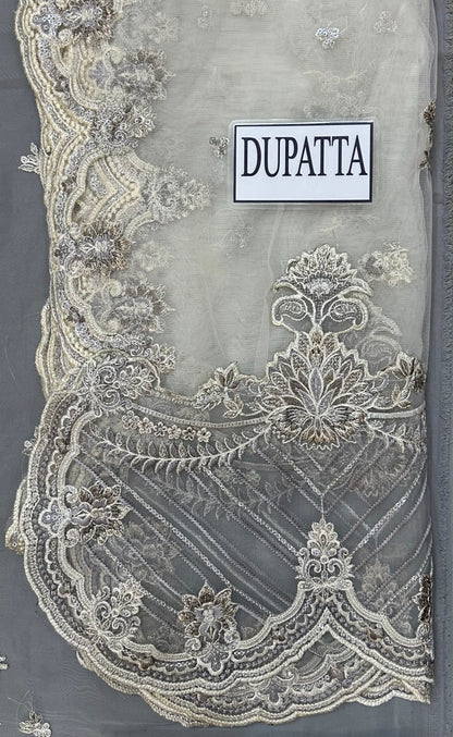 IMROZIA LUXURY EMBROIDERED ORGANZA - 3 PC UNSTITCHED