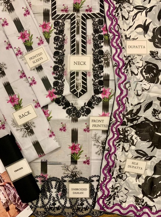 Asifa Nabeel Digital Embroidered Lawn Collection 3 pc Unstitched Suit