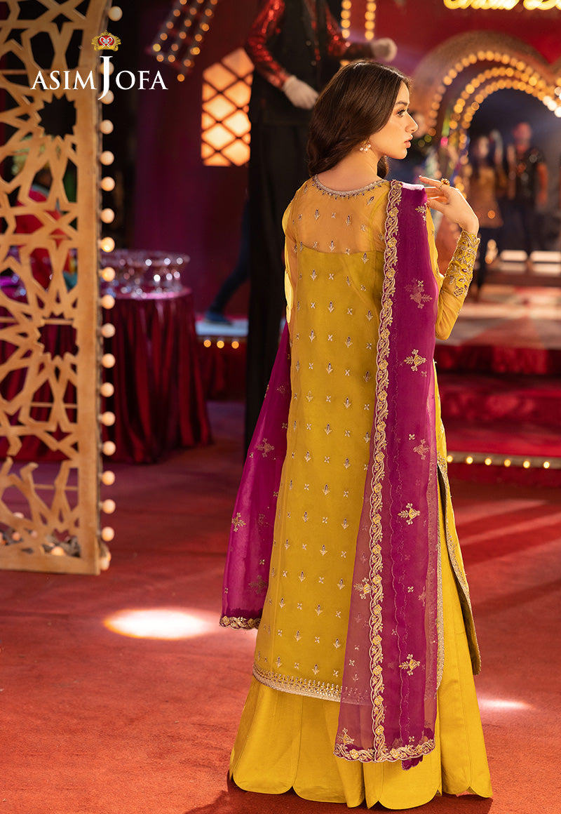 ASIM JOFA EMBROIDERED ORGANZA - 3 PC UNSTITCHED