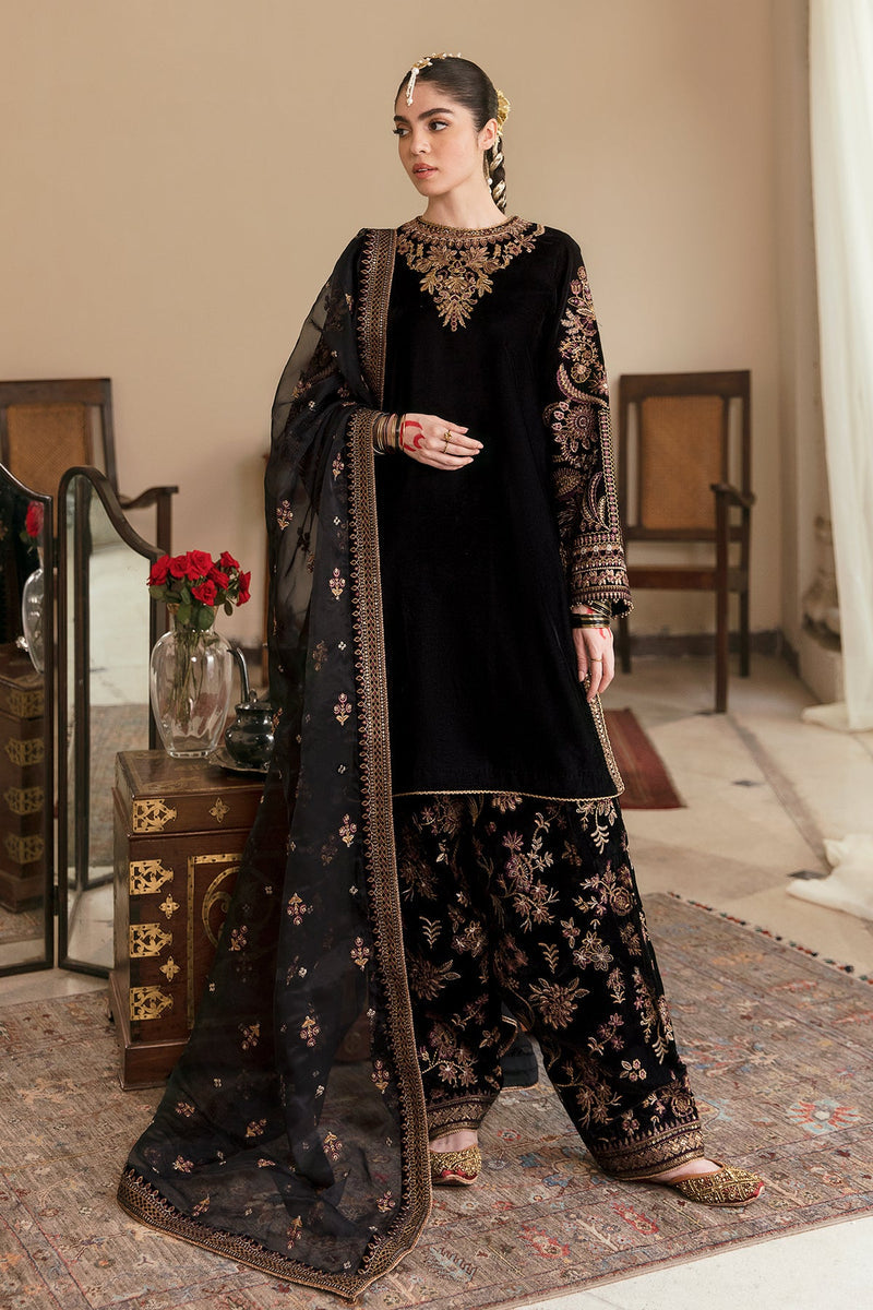 BAROQUE EMBROIDERED CHIFFON - 3 PC UNSTITCHED