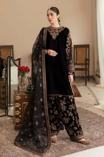 BAROQUE EMBROIDERED CHIFFON - 3 PC UNSTITCHED