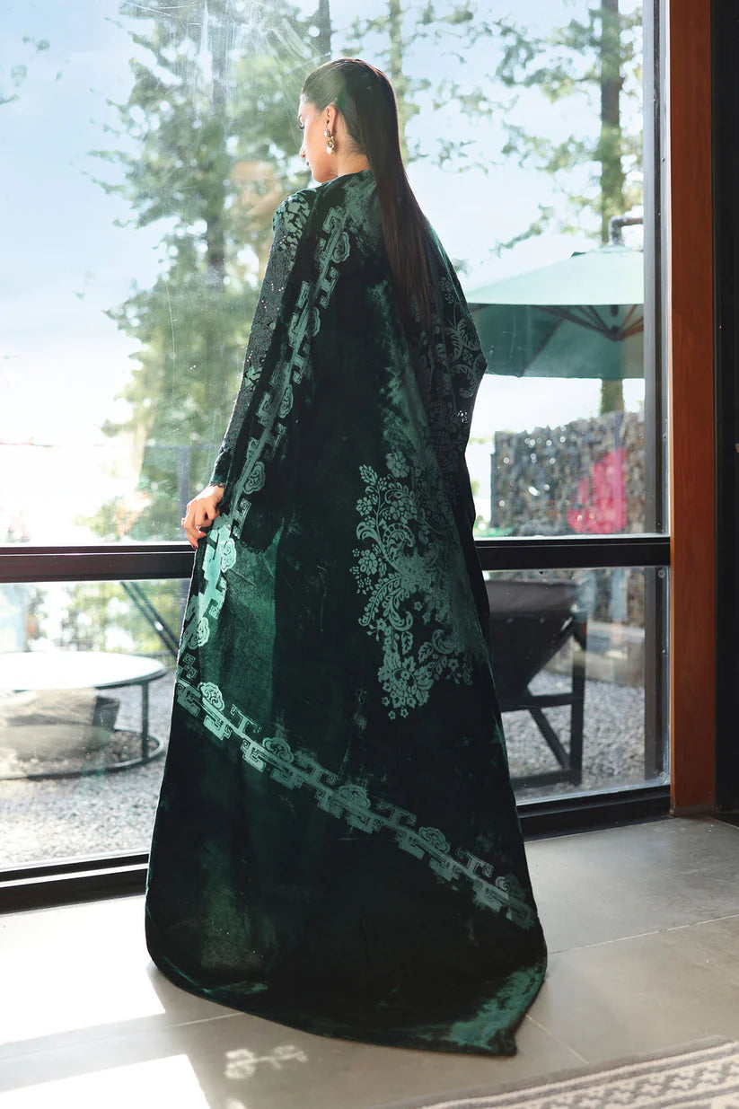 MARIA B PALACHI EMBROIDERED VELVET - 3 PC UNSTITCHED