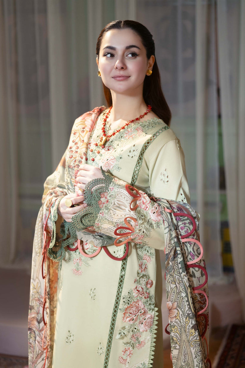 JADE CHIKANKARI EMBROIDERED LAWN - 3 PC UNSTITCHED