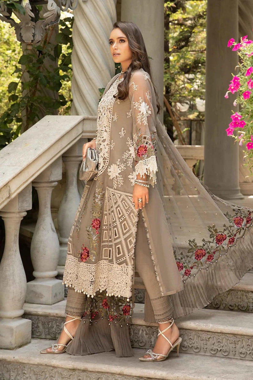 MARIA B LUXURY EMBROIDERED LAWN - 3 PC UNSTITCHED