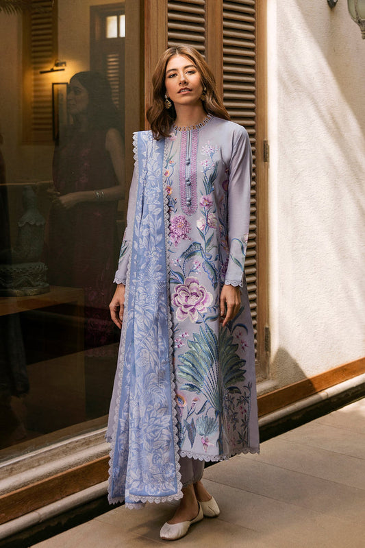 ZAHA EMBROIDERED LAWN - 3 PC UNSTITCHED