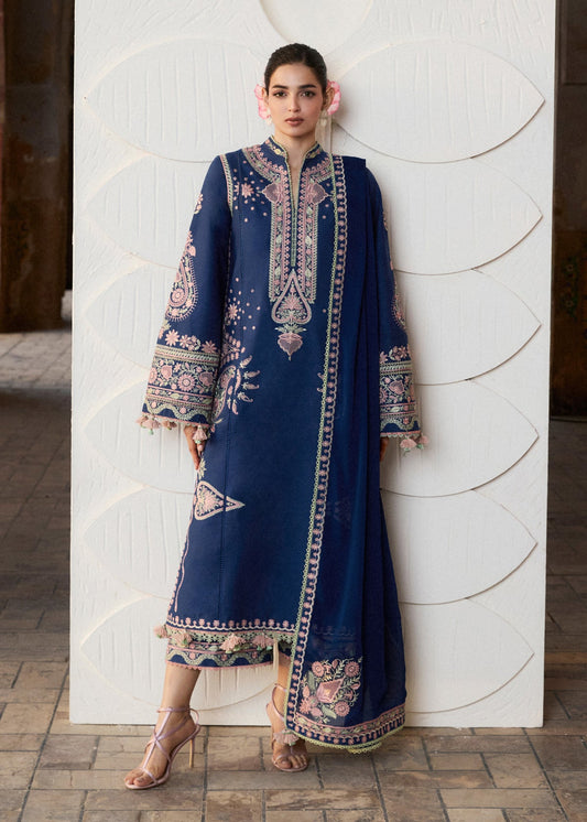 HUSSAIN REHAR EMBROIDERED LAWN - 3 PC UNSTITCHED