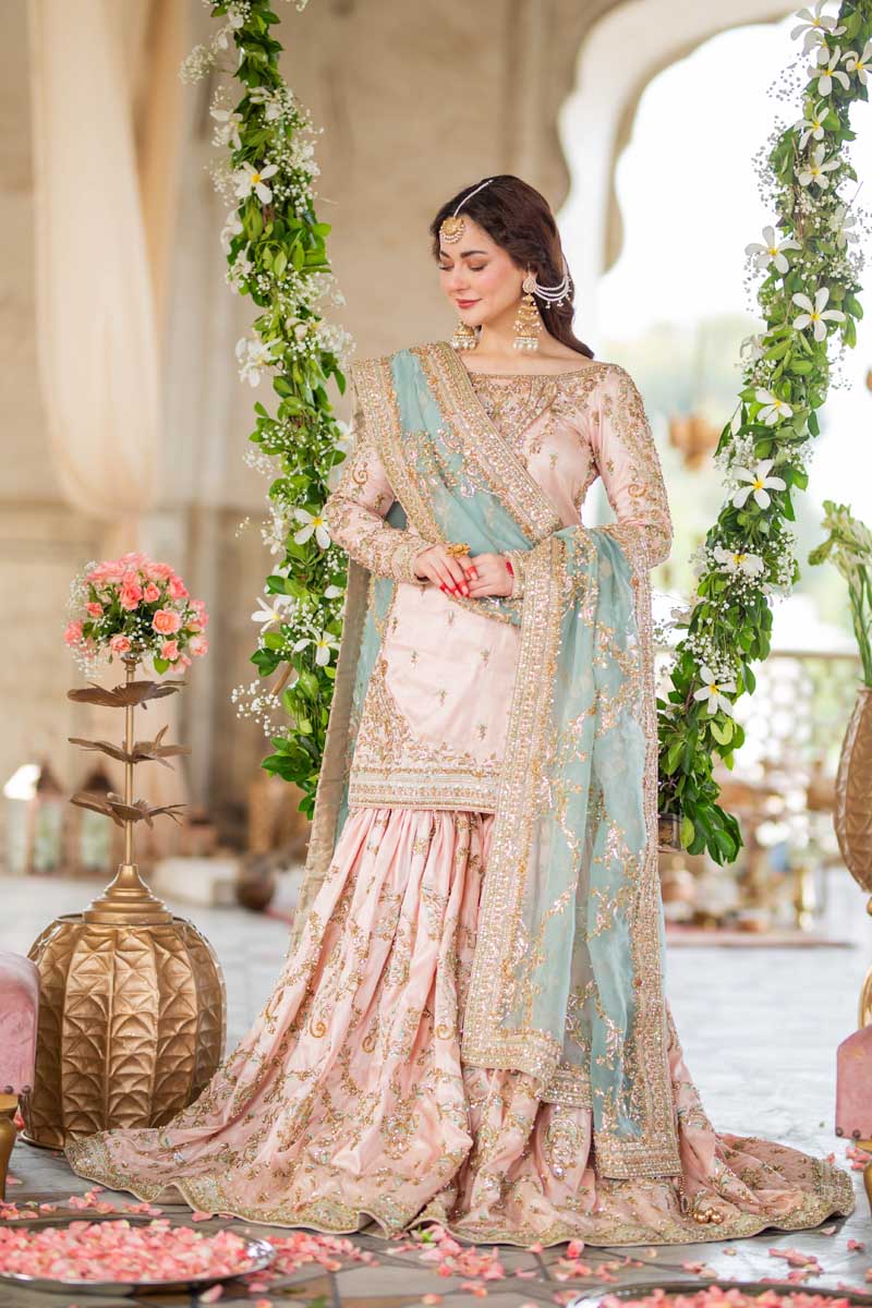 MAHA WAJAHAT LUXURY EMBROIDERED SEMI PURE CHIFFON - 3 PC UNSTITCHED
