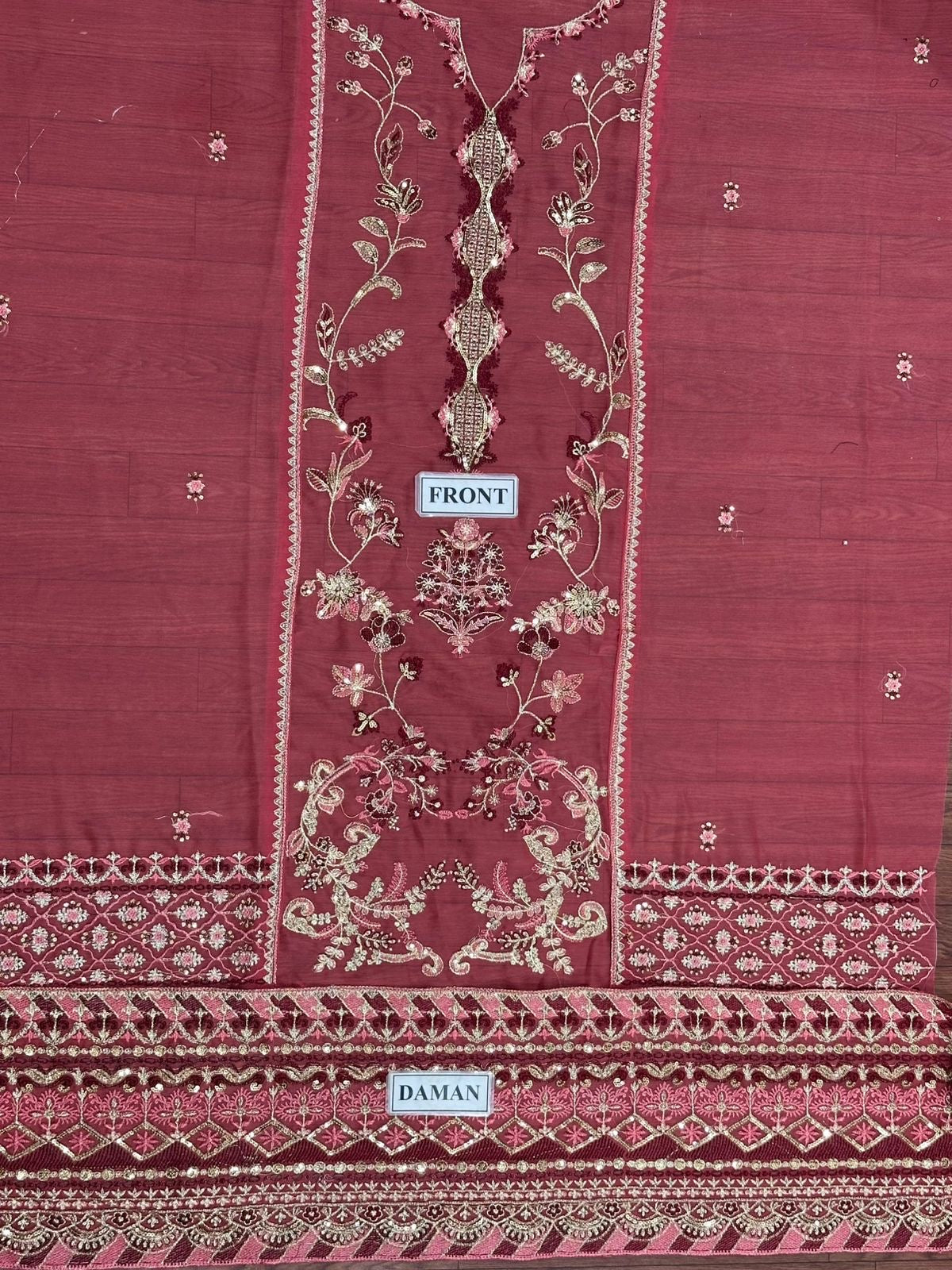 ASIM JOFA EMBROIDERED CHIFFON - 3 PC UNSTITCHED