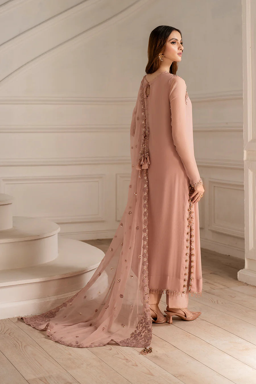 IZNIK EMBROIDERED CHIFFON - 3 PC UNSTITCHED