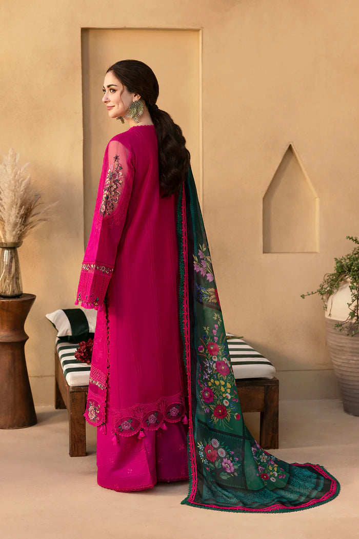 SAIRA RIZWAN EMBROIDERED CHIKANKARI LAWN - 3 PC UNSTITCHED