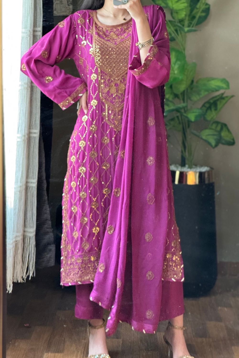 HOORAIN’S PRET LUXURY EMBROIDERED CHIFFON - 3 PC STITCHED