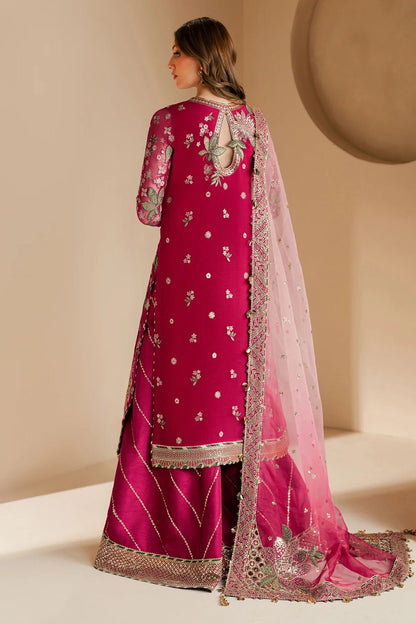 JAZMIN LUXURY WEDDING EMBROIDERED SEMI PURE CHIFFON - 3 PC UNSTITCHED