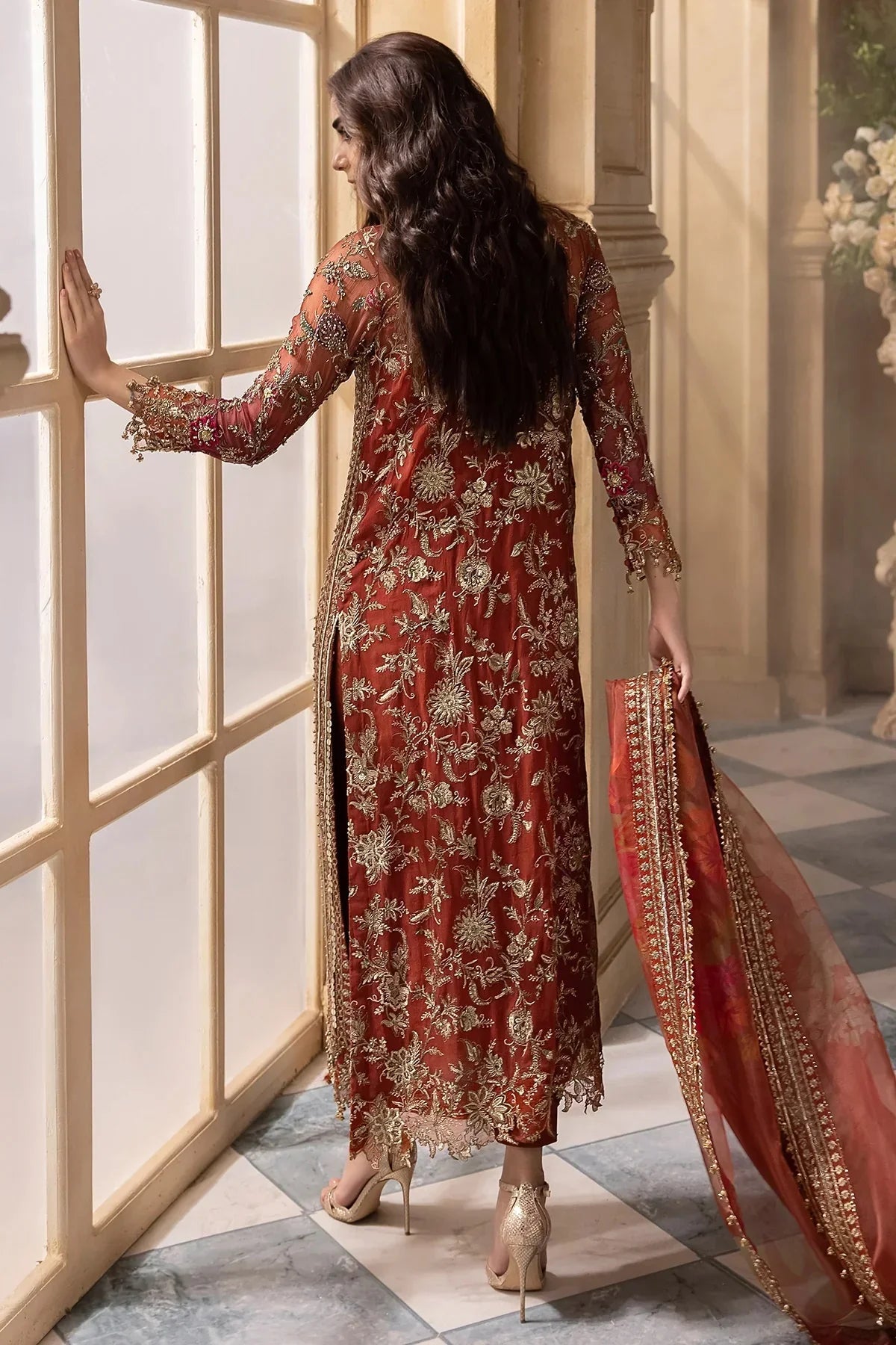 CHARIZMA LUXURY EMBROIDERED CHIFFON - 3 PC UNSTITCHED