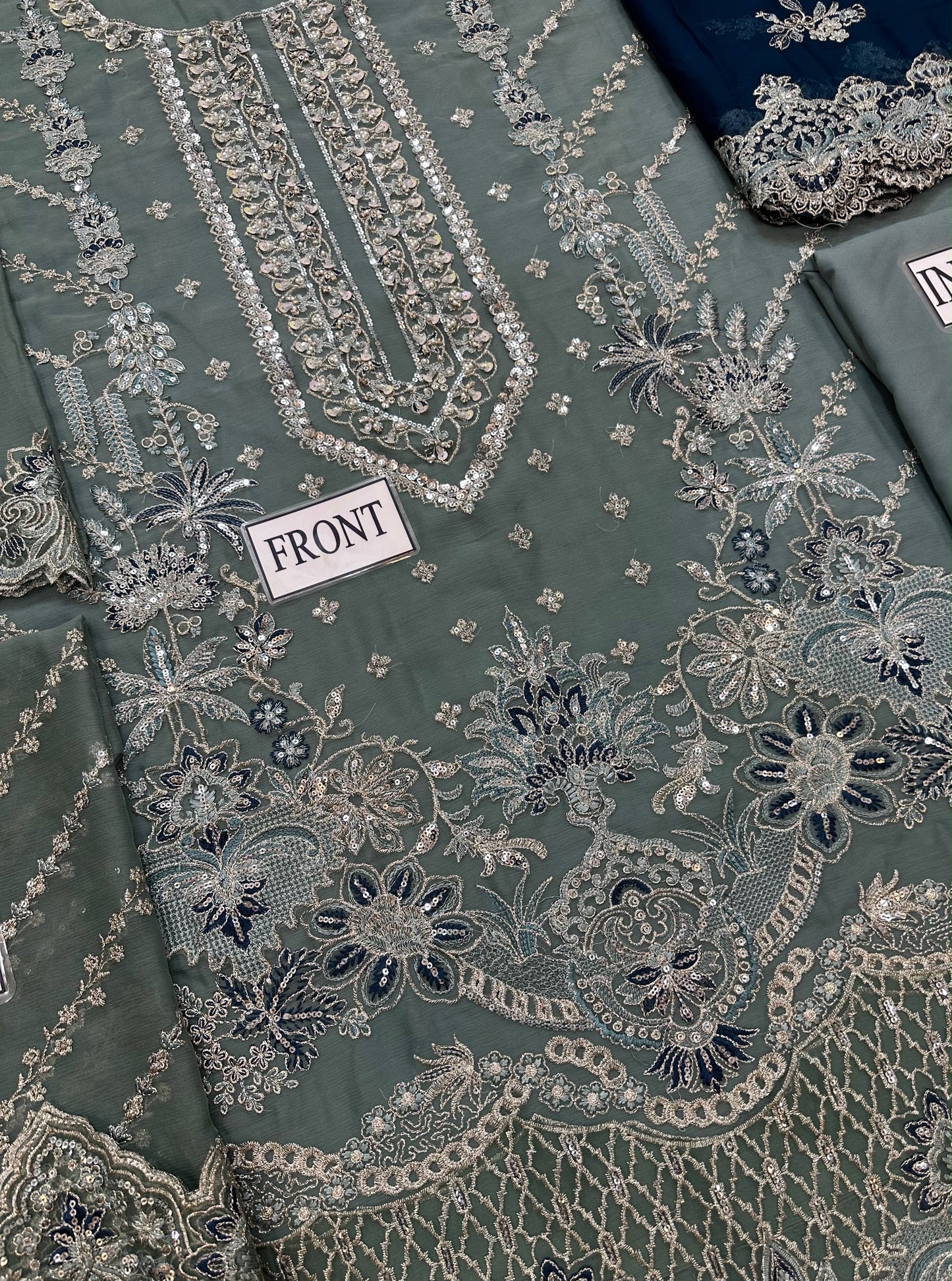 IMROZIA LUXURY WEDDING EMBROIDERED CHIFFON - 3 PC UNSTITCHED