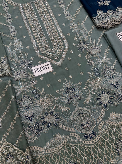 IMROZIA LUXURY WEDDING EMBROIDERED CHIFFON - 3 PC UNSTITCHED