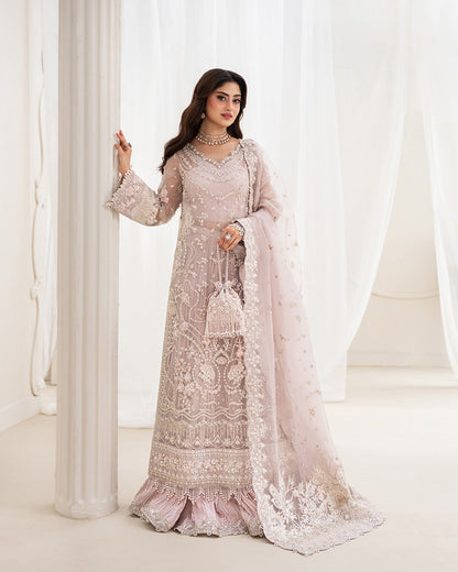 FAIZA SAQLAIN LUXURY EMBROIDERED ORGANZA - 3 PC UNSTITCHED
