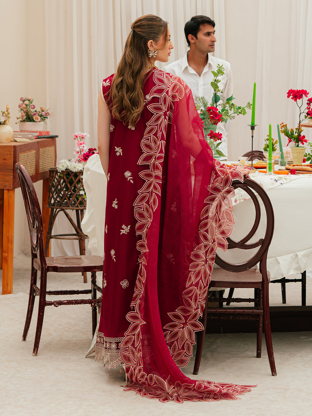MAHNUR LUXURY EMBROIDERED - LAWN 3 PC UNSTITCHED