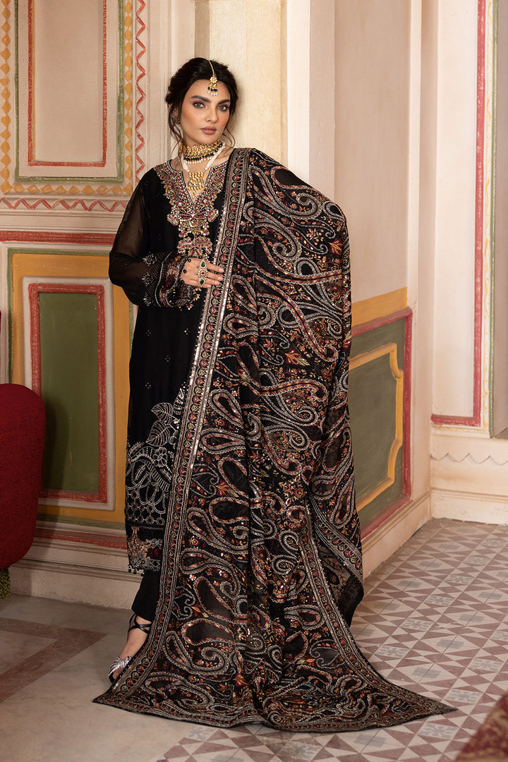 RAMSHA LUXURY EMBROIDERED CHIFFON - 3 PC UNSTITCHED
