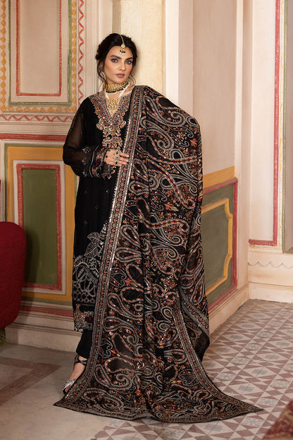 RAMSHA LUXURY EMBROIDERED CHIFFON - 3 PC UNSTITCHED