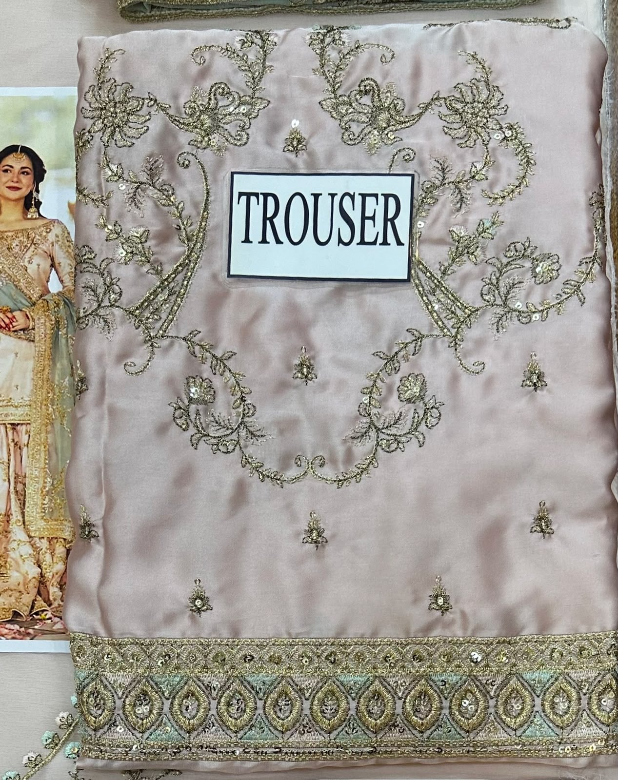 MAHA WAJAHAT LUXURY EMBROIDERED SEMI PURE CHIFFON - 3 PC UNSTITCHED