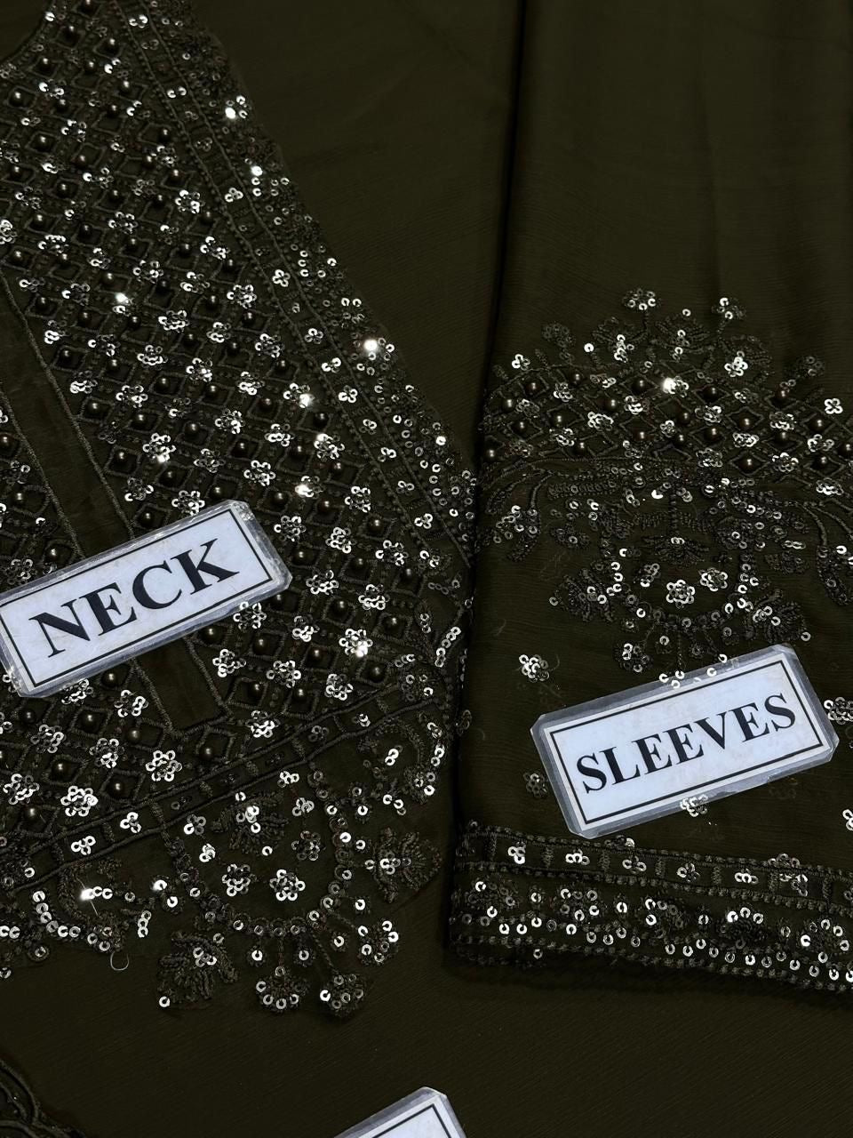 BAROQUE EMBROIDERED CHIFFON - 3 PC UNSTITCHED