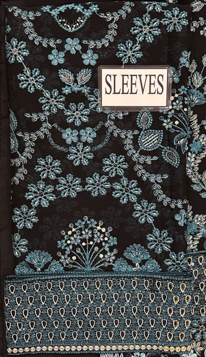 LAVISH PREMIUM EMBROIDERED CHIFFON - 3 PC UNSTITCHED